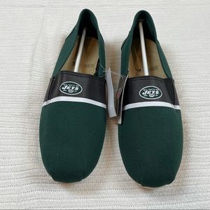 NY Jets Canvas Slip On Shoes